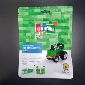 𝅺citiblox creative building blocks  3in1 toy tractor